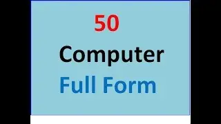 All full form of computer