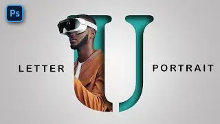 Letter Portrait Text Effect - Photoshop Tutorial