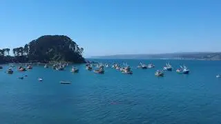 Hermosa Bahía de Coliumo. Región Bio Bio. Video B