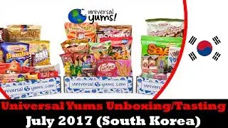 Universal Yums Unboxing Tasting July 2017 South Korea