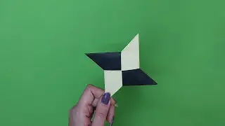 How to make a paper Ninja star (shuriken)