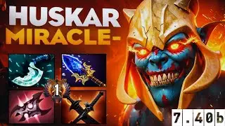 MIRACLE- HUSKAR MID = EZ WIN?! 🔥 | First Match 2026 (7.40b)