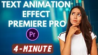 Text Animation Effect Premiere Pro | Adobe Tutorials