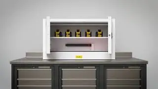 Justrite Lithium-Ion Battery Charging Cabinet Features