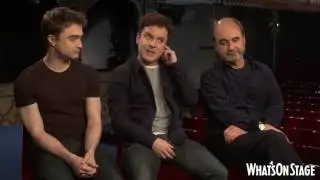 Daniel Radcliffe, Joshua McGuire and David Haig on their new show