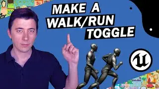 Let's Build the RPG! - 4 - Make a Run / Walk Toggle in Unreal Engine 5 - Blueprint Beginner Tutorial