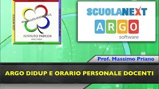 Argo DidUp e orario personale docenti