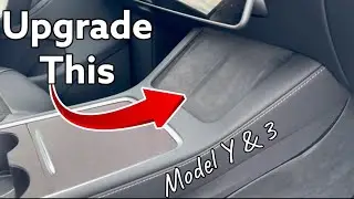 Tesla Model Y & 3 Wireless Charging Pad Upgrade |  Interior LED Light Upgrade From EVbase