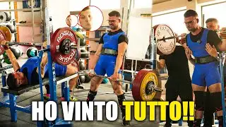 VINCO TUTTO IN UNA GARA DI POWERLIFTING #squat #panca  #staccodaterra #powerlifting