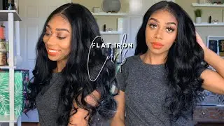 HAIR| BEGINNER FRIENDLY! Soft Curls Using A Flat Iron | Cranberry Official Hair|