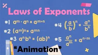 LAWS OF EXPONENT | Mathematics Animation