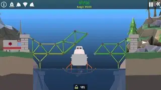 Civil Engineer made a Truss Bridge with only one support using Smartphone | Poly Bridge 2