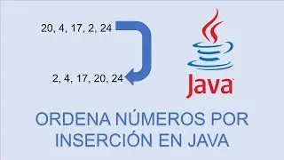 Ordenamiento por inserción en java