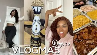 VLOGMAS 1-2 | I REALLY PLAYED MYSELF • HANGIN WITH MY GIRLS • LOW VIBRATIONAL PLATES | Gina Jyneen