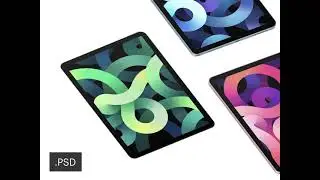 Free Photoshop Mockup - iPad Air Mockup
