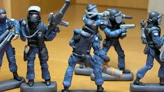 GIGN – Special forces – gaming miniatures of modeling clay