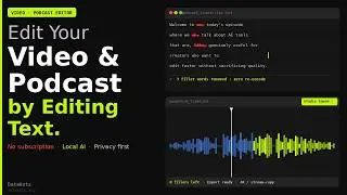 Edit Videos by Editing Text — Free & Local (CutScript Demo)