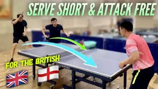 How to make serve and attack Forehand & Backhand Loop random & free | for the British 🏴󠁧󠁢󠁥󠁮󠁧󠁿