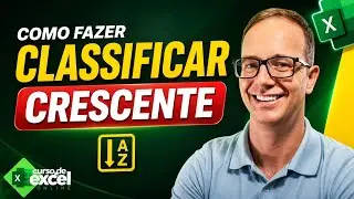 Como Colocar em Ordem Crescente ou Decrescente uma tabela no excel [ ordem alfabética ]