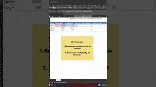 Let Function (Excel) #excel #rowsandcolumns #excelsolutions #tutorial #microsoft #msexcel