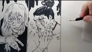 DIBUJANDO A AOI TODO - PANEL MANGA JUJUTSU KAISEN - PARTE 2