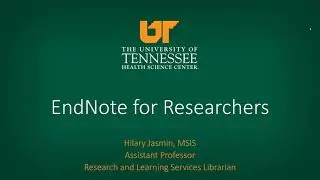 EndNote for Researchers
