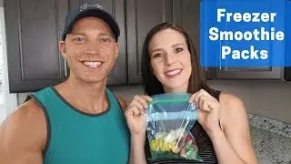 Freezer Smoothie Packs |Tropical Green Smoothie Recipe