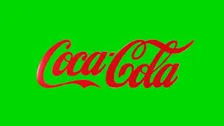 Coca Cola 3D Logo | Green Screen Background Video