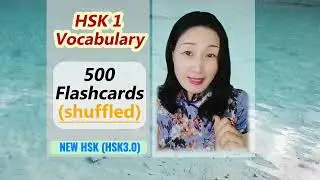 🔥Basic Chinese New HSK1 Vocabulary - 500 shuffled flashcard | (HSK3.0)🔥