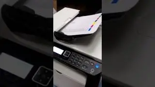 Пример работы автоматического двухстороннего копирования на Ricoh sp325