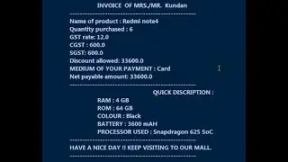 Developing a Billing Software | 