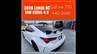 2020 Lexus RC low miles 4 K