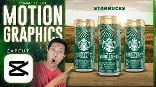 Starbucks Commercial Motion Graphics Tutorial | Easy CapCut Animation Guide