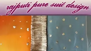 rajputi pure suit design//rajputi suit idea//