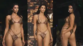 AMAZING 4k Slow-Motion Walk Of Jaskiran Kaur In Bikini for Vanity Couture At Miami Swim Week!!