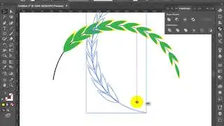 Illustrator Khmer Shape Builder, Rotate, Copy and Curve Object
