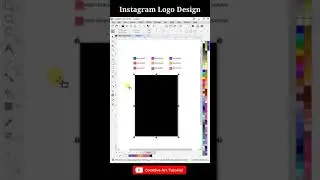 How to make an Instagram logo in coreldraw 2021 #shorts
