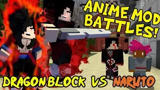 THE TAILED BEAST VS SUPER SAIYAN GOD! || Minecraft Anime Mod Battle #2 (DBC VS Mathioks Naruto Mod)
