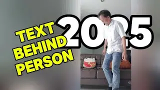 CapCut Text Behind Person Tutorial - Easy Video Editing Trick! 
