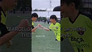 Barça academy is a fan of Ronaldo.. 🤯🐐 