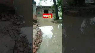 गांव में आया बाढ़ 😱|| #shorts #trending #reels #youtubeshorts #viralvideo #water #rain #tufan