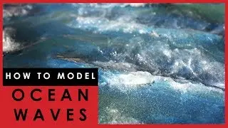 How to model Sea and Ocean Waves on a scale model diorama base