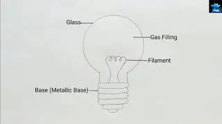 how to draw a diagram of bulb | how to draw bulb step by step
