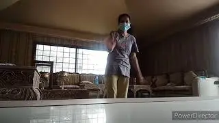 Cleaning the tent in Arab Country.This is the way.