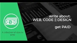 Where to write about web, code or design and GET PAID