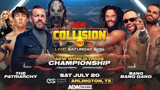 AEW Collision: AEW Trios Championship: The Patriarchy Vs Bang Bang Gang