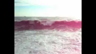 Шторм на закате.