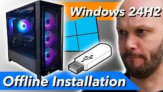 How to create a Windows 11 bootable USB stick and install offline! 24H2