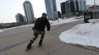Rollerblading Inline Skating Flow Style