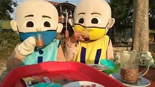 NEW NORMAL Upin & Ipin Badut Terbaru AYO NGOPI SING - PENTING NGOPI Main Layang-2 di Taman Traktor